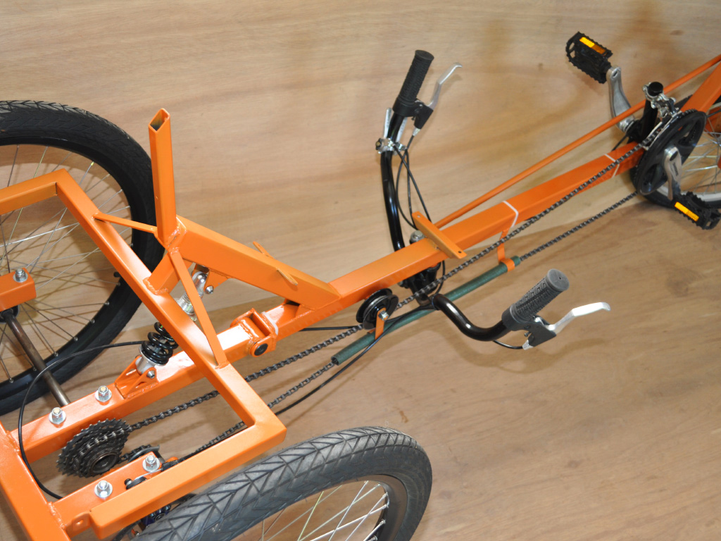 TimberWolf Recumbent Trike - under seat steering